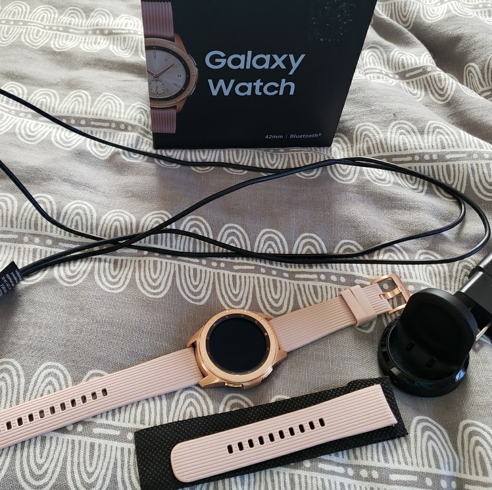 Samsung Galaxy rose gold smartwatch